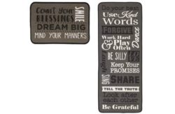 HOME Family Rules Runner and Doormat Set.